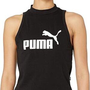 Sz.M*Puma*Black Sleeveless Cropped T-shirt--Says "PUMA"